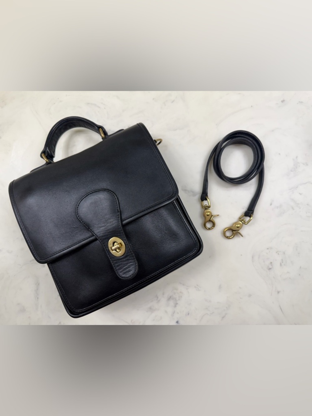 SOLD FB Vintage Coach Station Bag